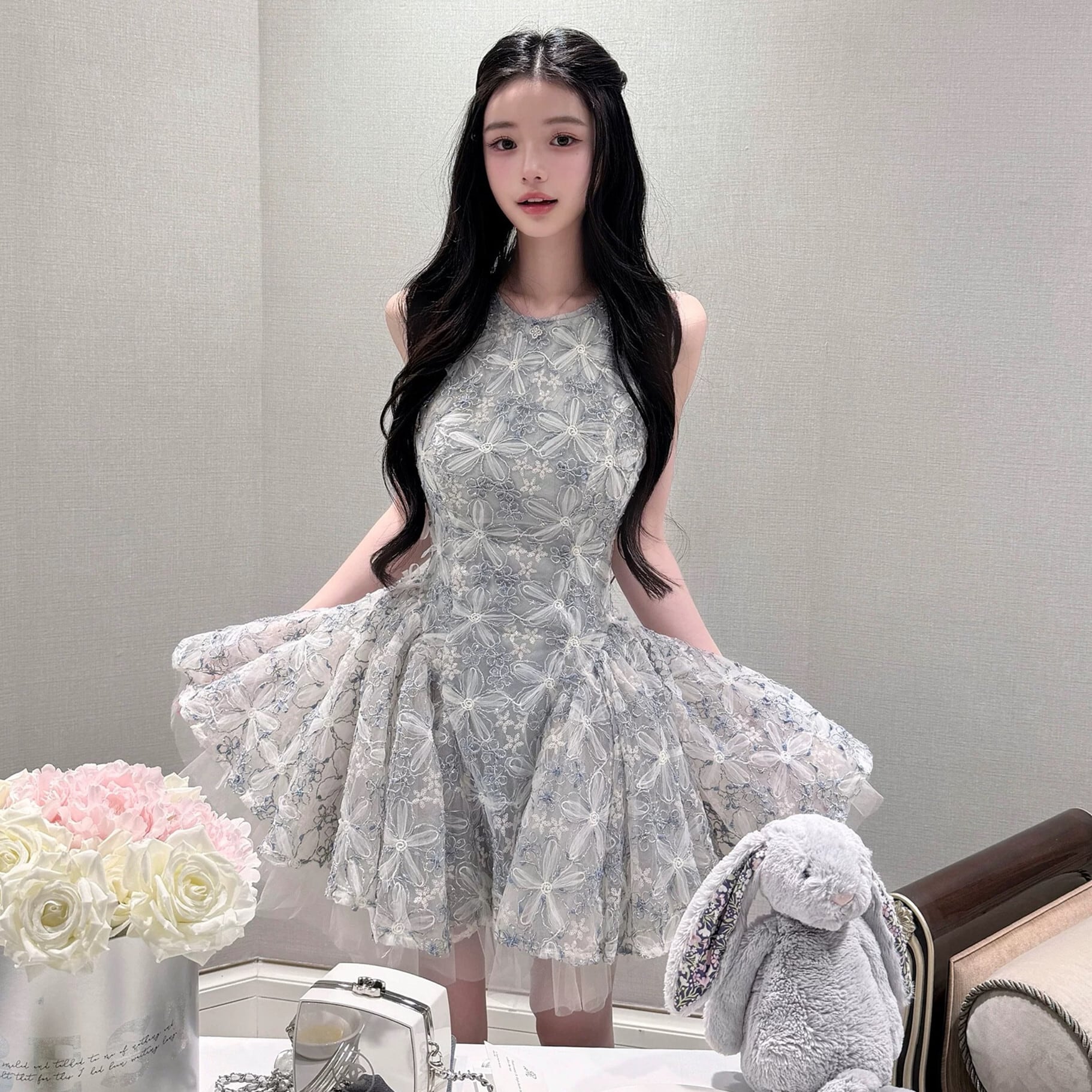dress】フラワー刺繍ミニワンピース N3573 – NANASTYLE dress】フラワー刺繍ミニワンピース N3573 – NANASTYLE