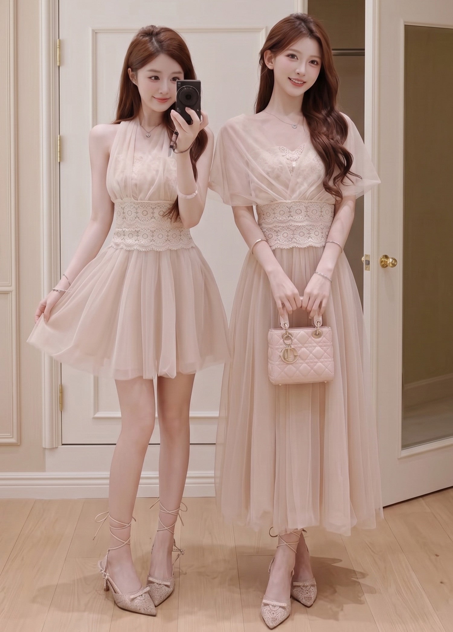 dress】3WAYレースドッキングチュールワンピース N3739 – NANASTYLE