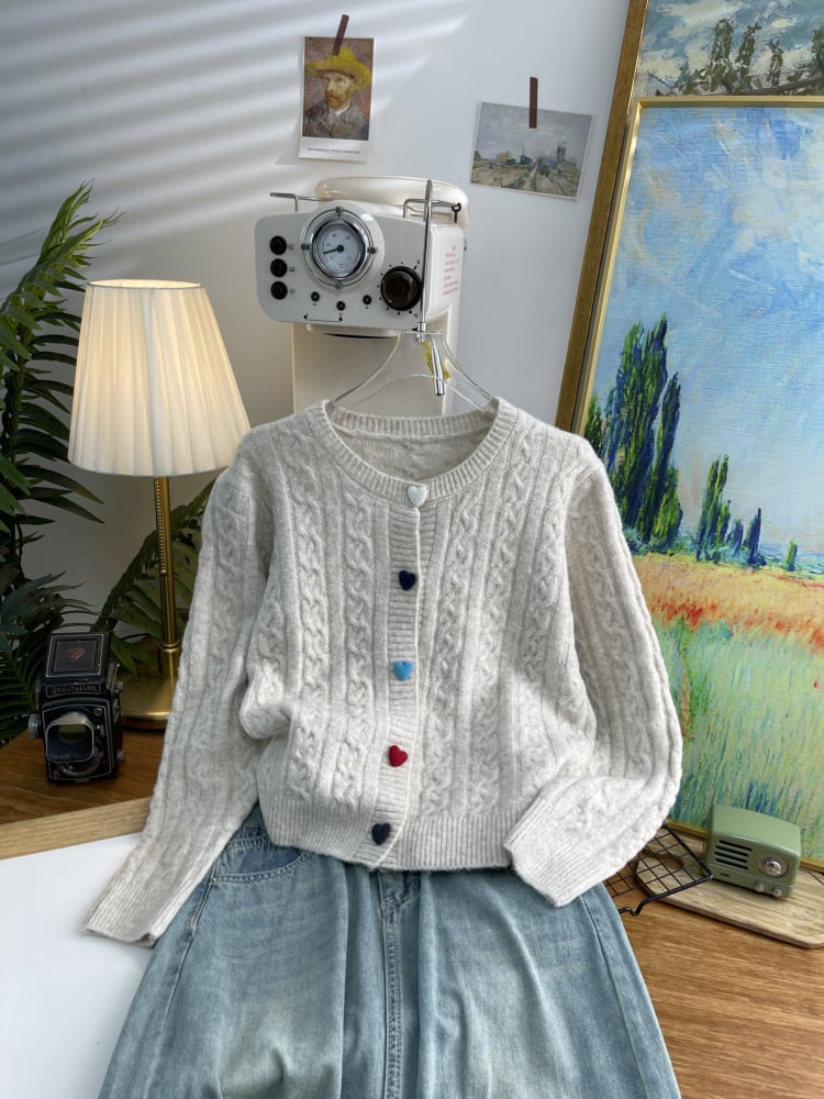 【outer】ニットカーデ　M26473