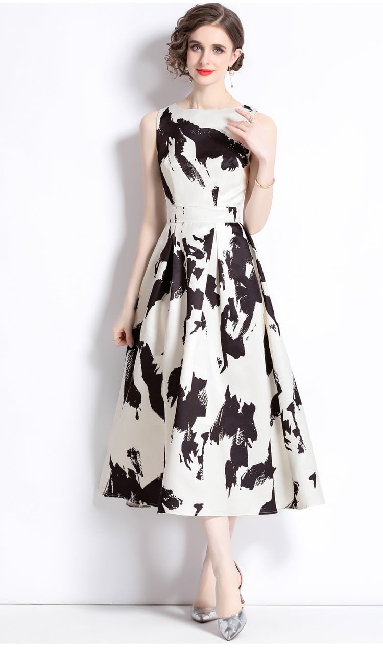 【dress】人気上昇中 ファッションノースリーブワンピース　M17449