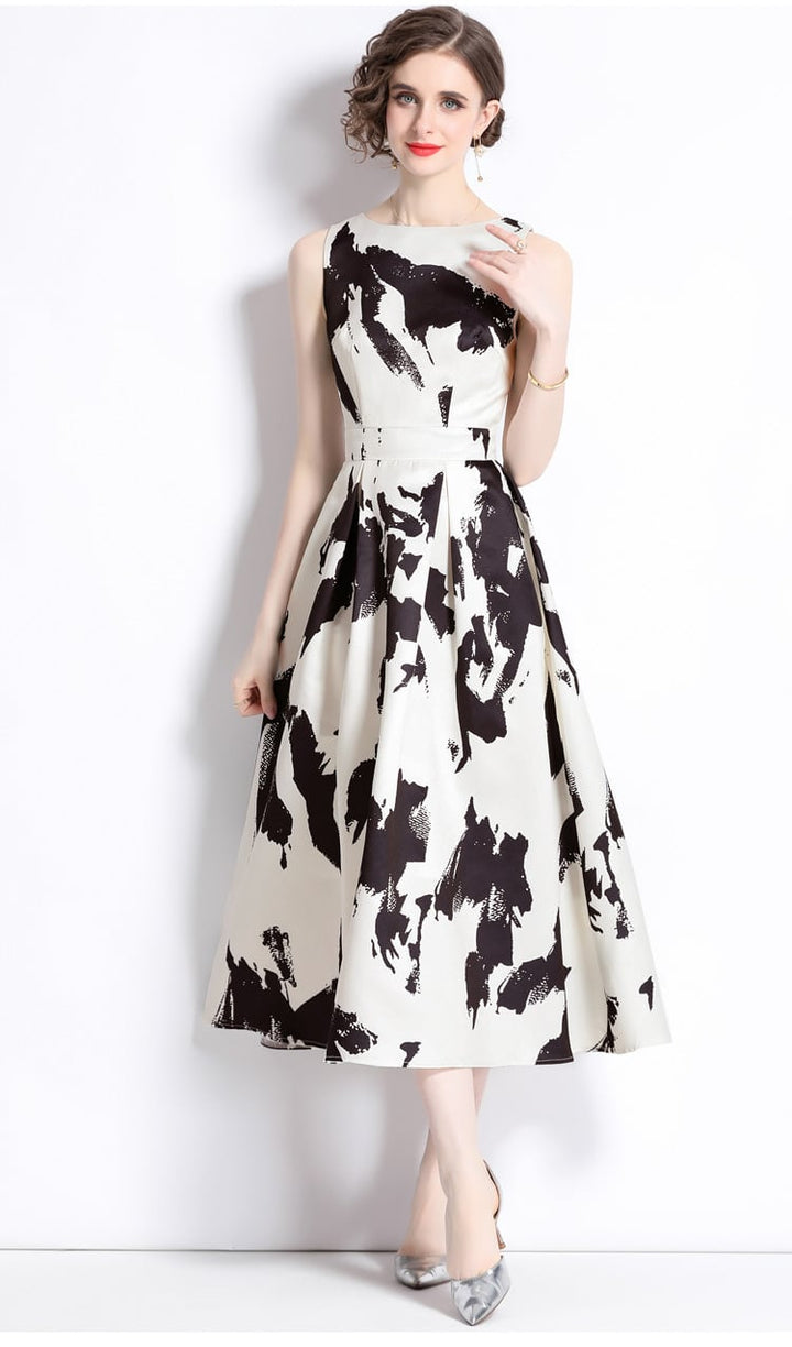 【dress】人気上昇中 ファッションノースリーブワンピース　M17449