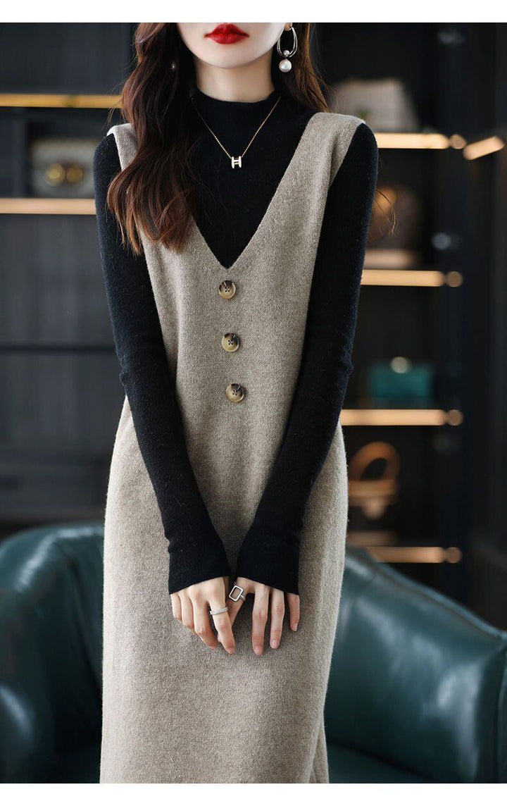 【dress】Ｖネックベストワンピース 　N2238