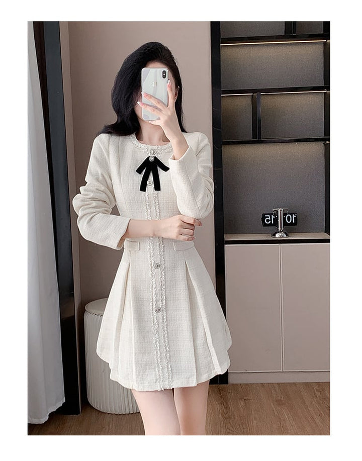 【dress】リボン付きデートワンピース　M27659