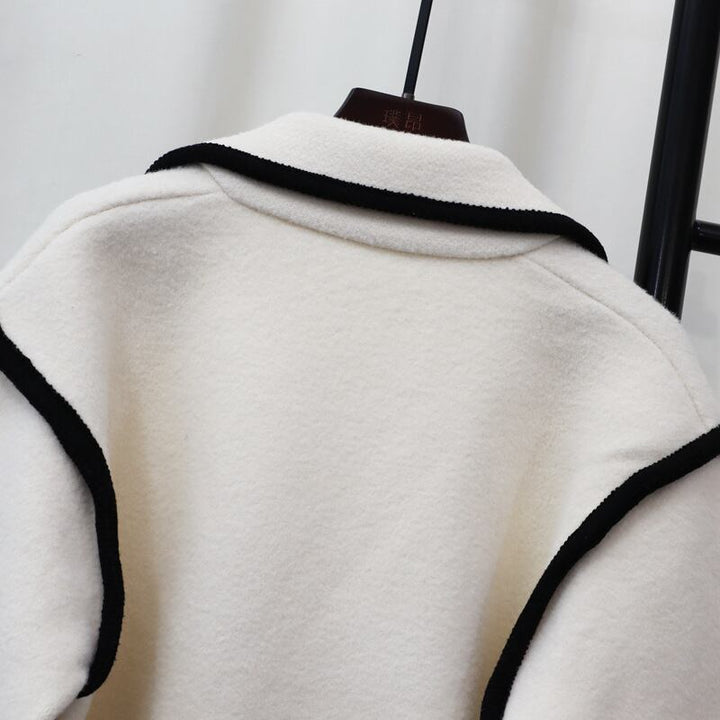 【outer】Vネックショートコート　M27779