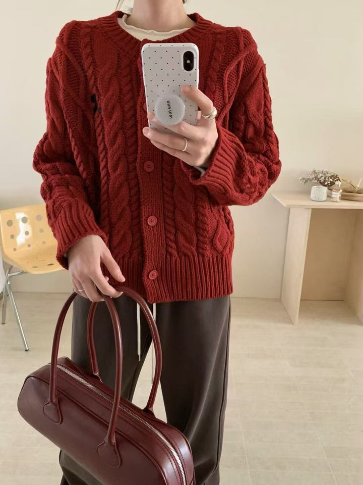 【outer】ニットカーデ　M28823
