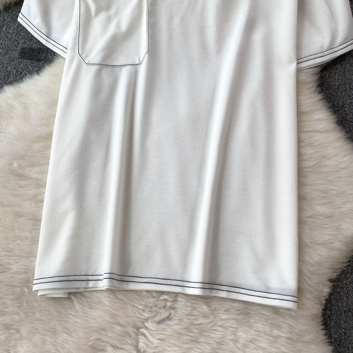 【set】目立つ！カジュアル2点セットTシャツ+ショートパンツ　M16864