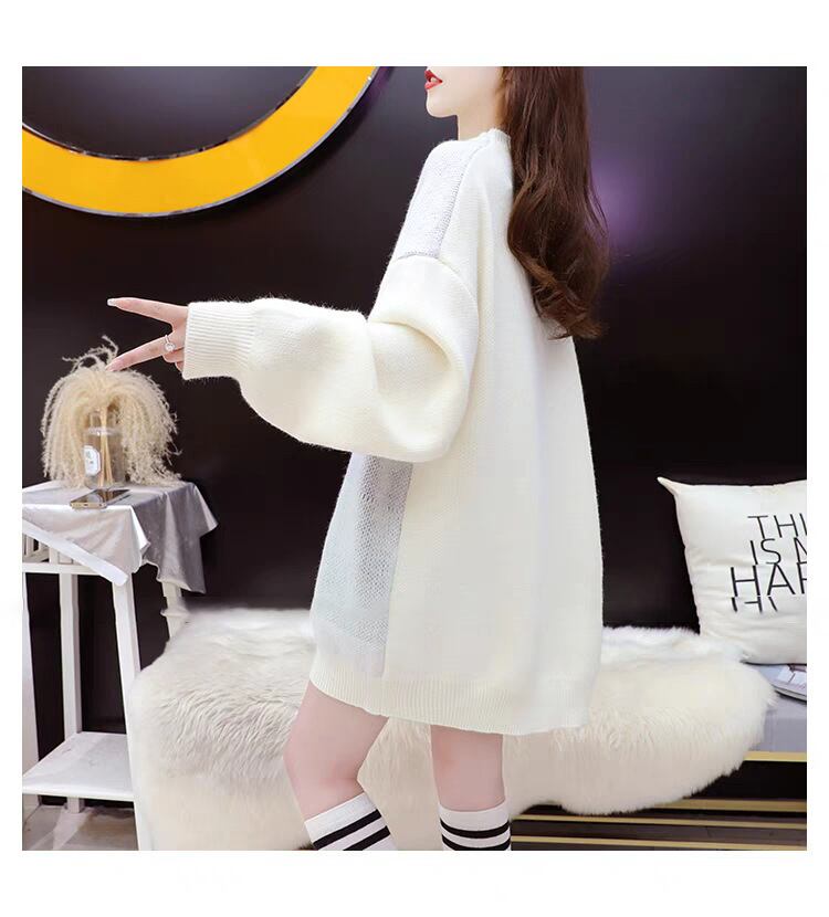 【tops】ニットセーター韓国系着心地良いゆったり　M17550