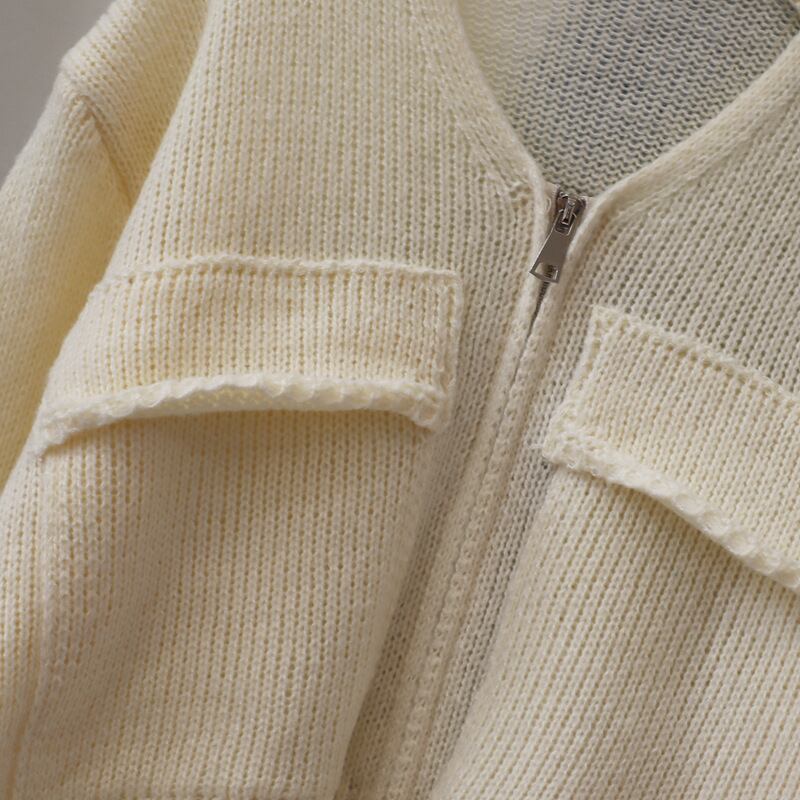 【outer】ファスナーニットカーデ　M27908