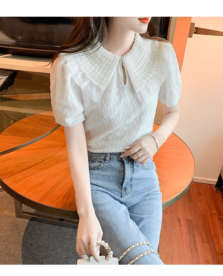 【tops】おしゃれ大人気ドールカラーシャツトップス　M17379