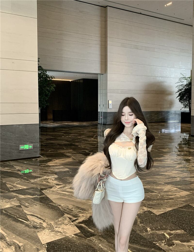 【tops】人気デザインレーストップス　M28297