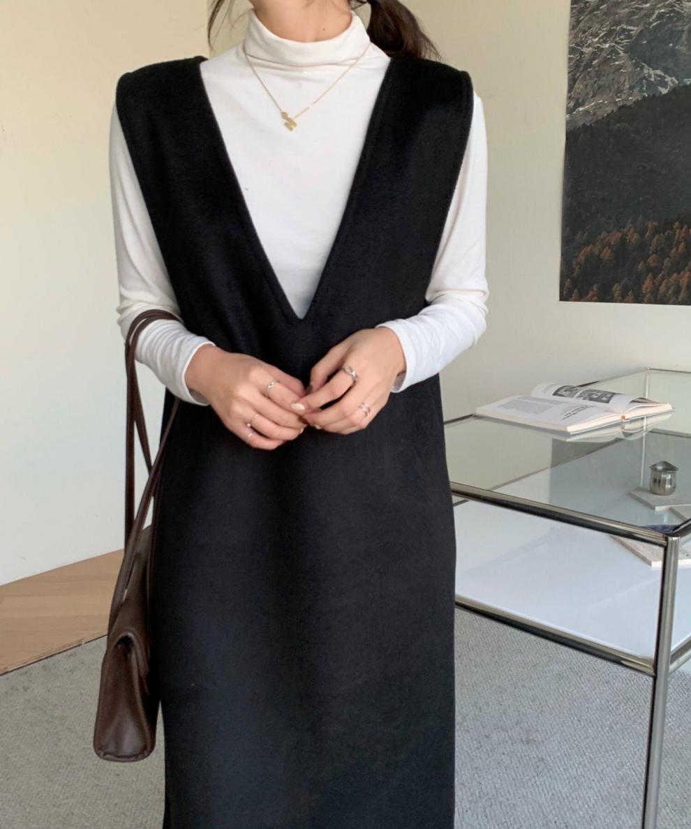 【dress】Vネックベストワンピース　M26527