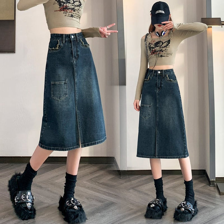 【bottoms】デニムスカート　M29384