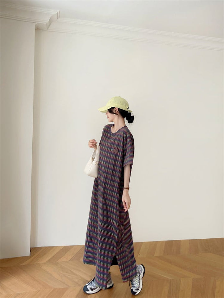 【dress】ストライプ柄ワンピース　M24933