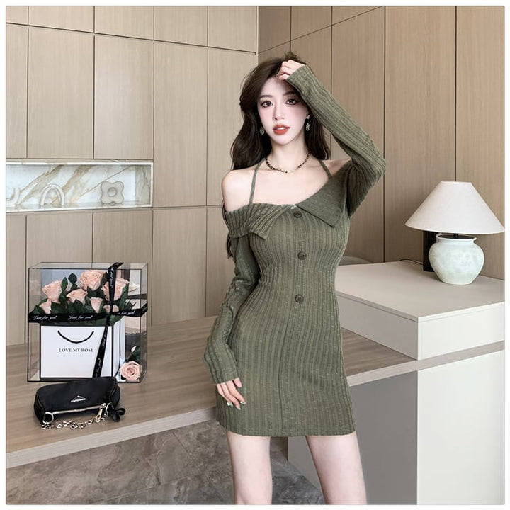 【dress】絶対欲しい ファッションセクシーワンピース着瘦せ　M16984