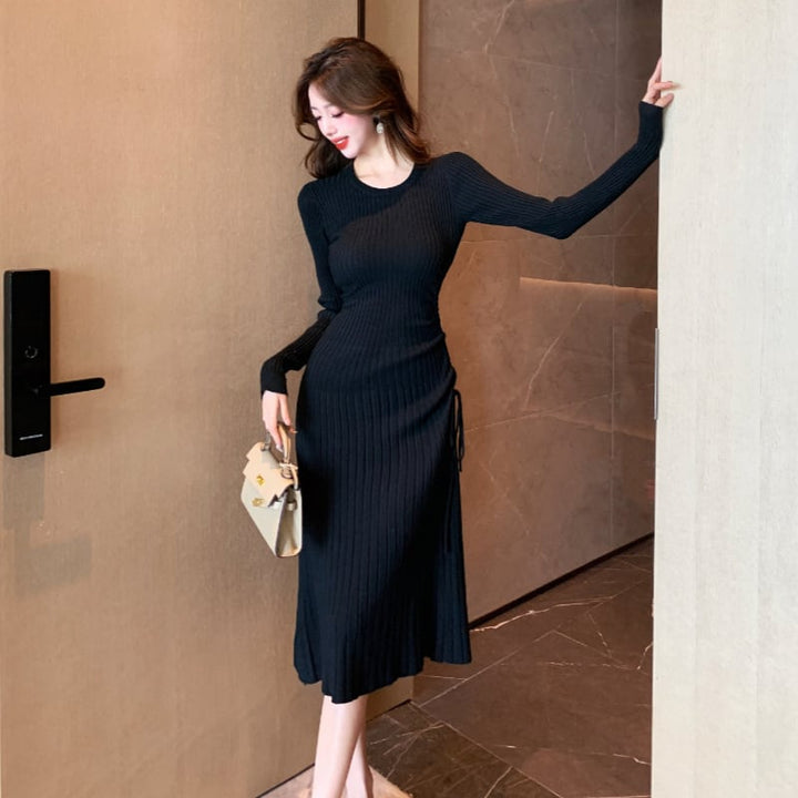 【dress】おしゃれ！エレガントニットワンピース　M17570