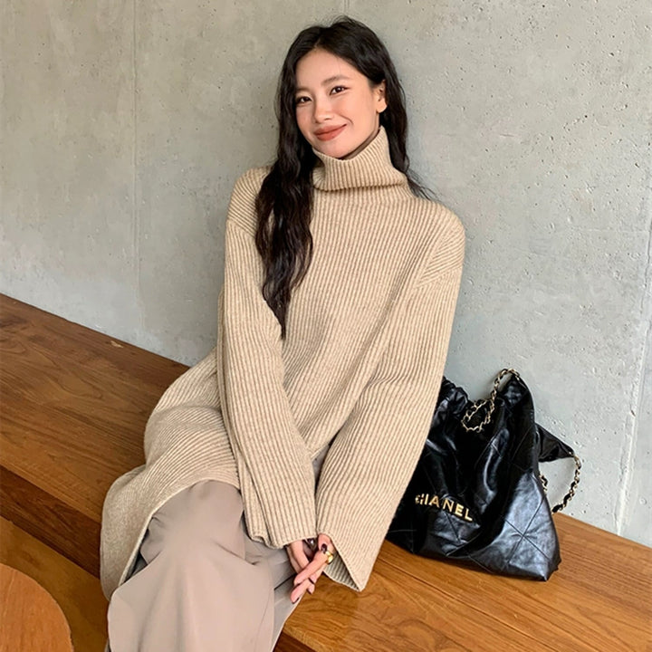 【dress】ハイネックニットワンピース 　N2270