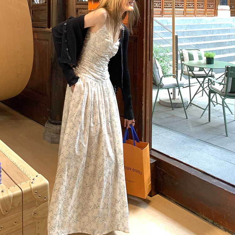 【dress】目立つ！スウィートキャミワンピース超人気　M16921