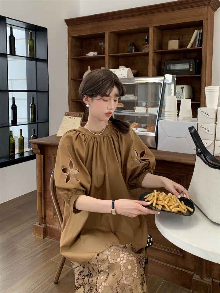 【dress】レース切り替えワンピース　M29778
