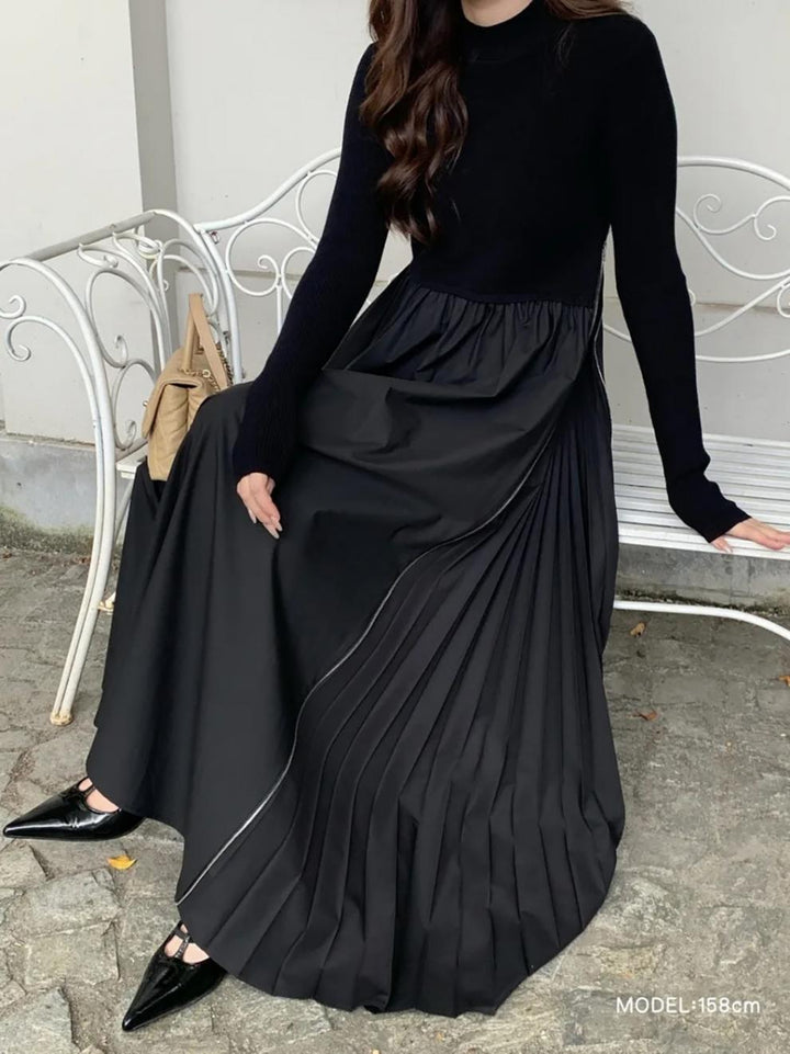 【dress】ニットドッキングワンピース　M28018