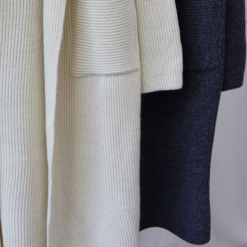 【outer】ロング丈ニットカーデ　M26619
