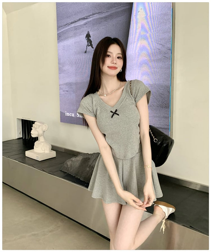 【set】Tシャツ×スカートセット　M24163
