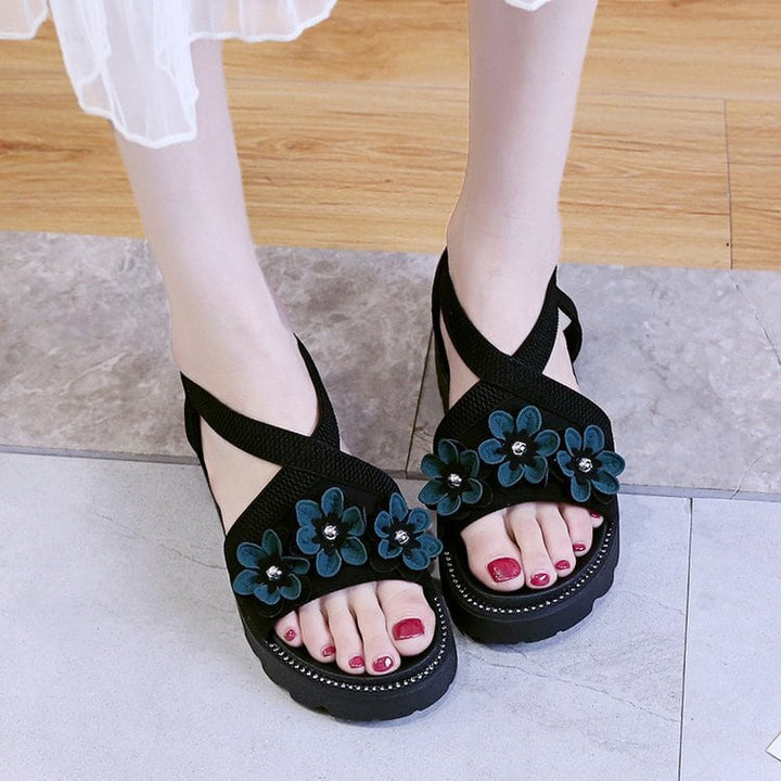 【shoes】立体フラワーサンダル　M24651