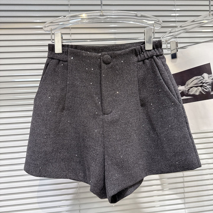 【set】レースドッキングショートジャケット×ショートパンツセット    N3479