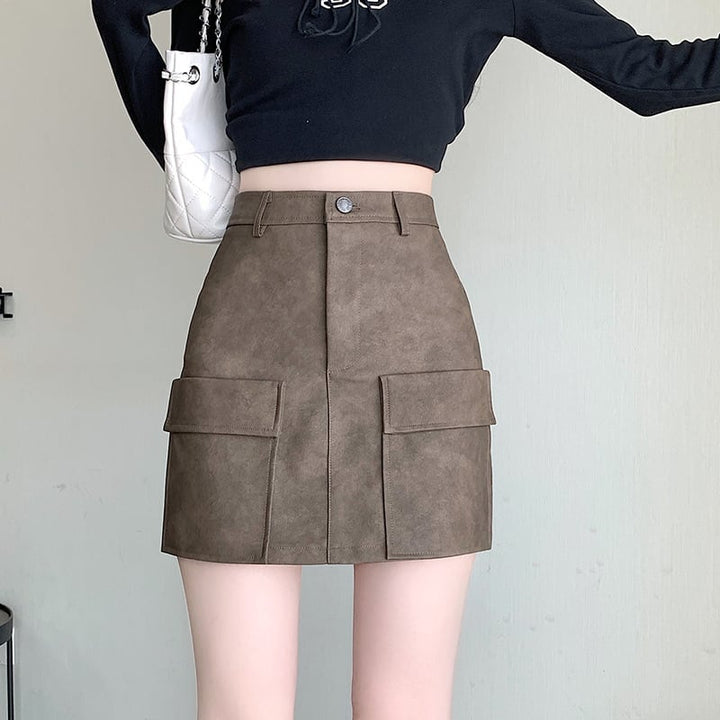 【bottoms】ハイウエストスカート　M25629
