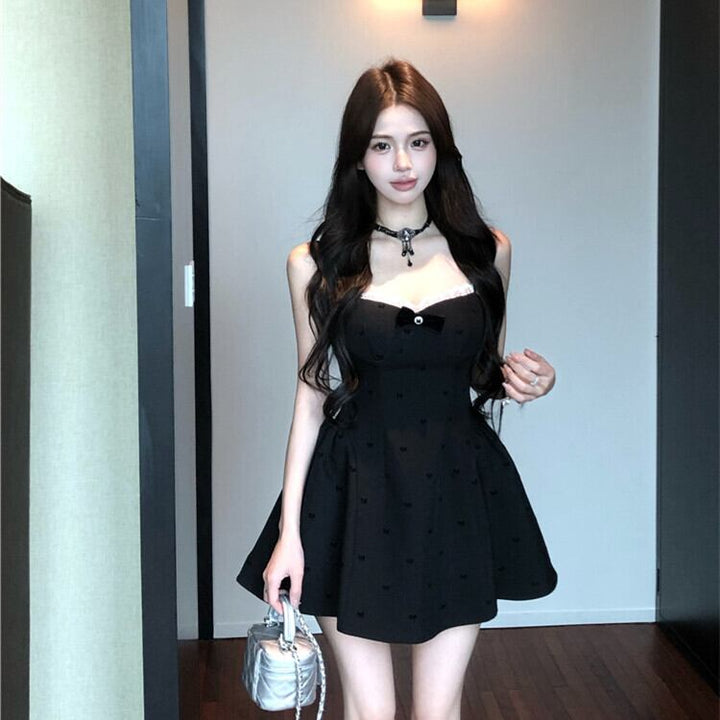【dress】レース切り替えキャミワンピース　M30066