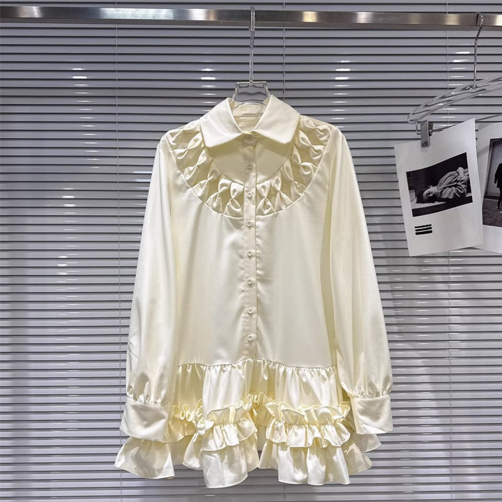 【tops】フレアシャツ Q7899