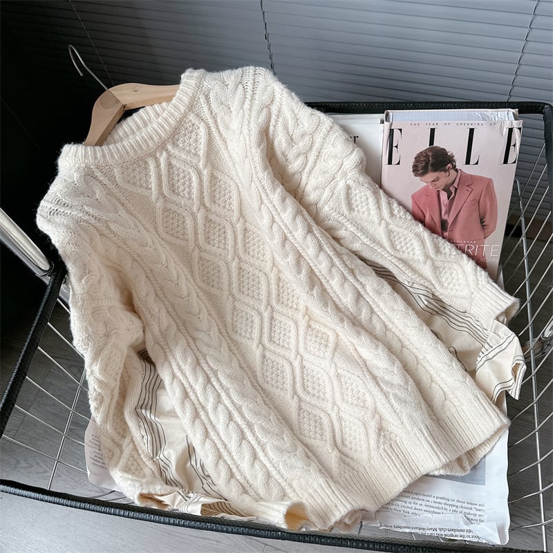 【tops】ドッキングニットセーター　M18003