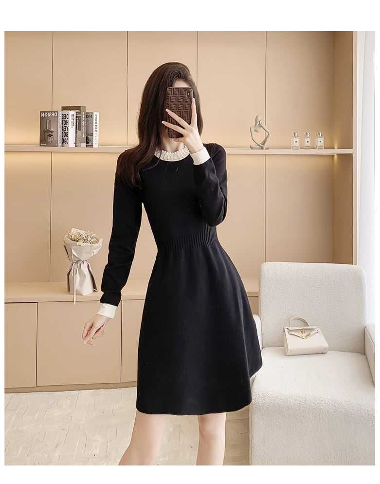 【dress】輝いて超人気 ! エレガントニットワンピース　M17472