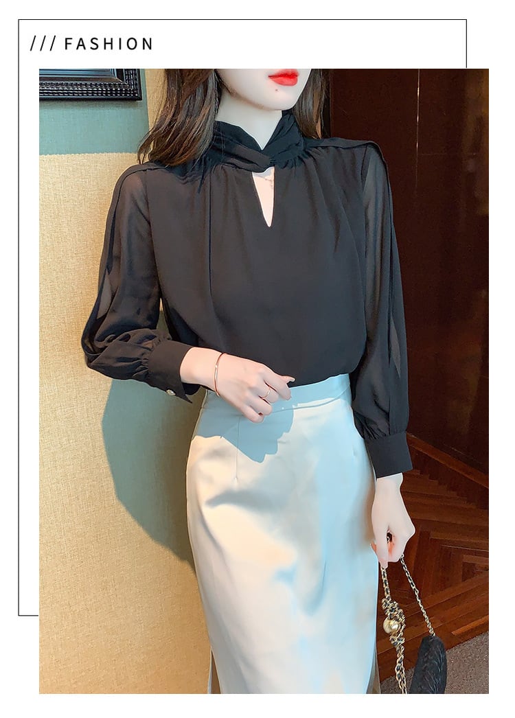 【tops】カットワークシャツトップス　M18250