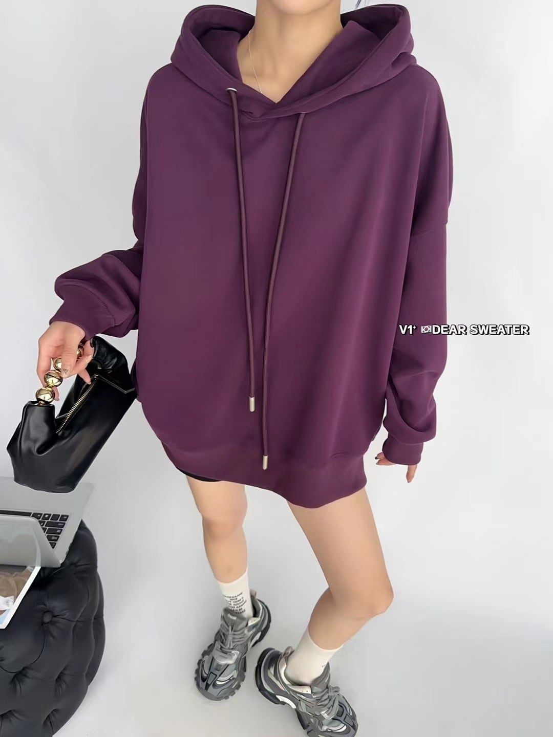 【tops】無地フーディーパーカー　M18116