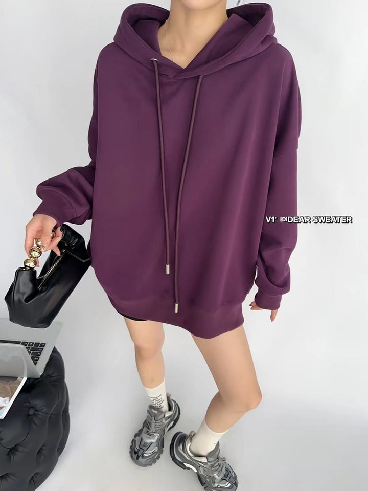 【tops】無地フーディーパーカー　M18116