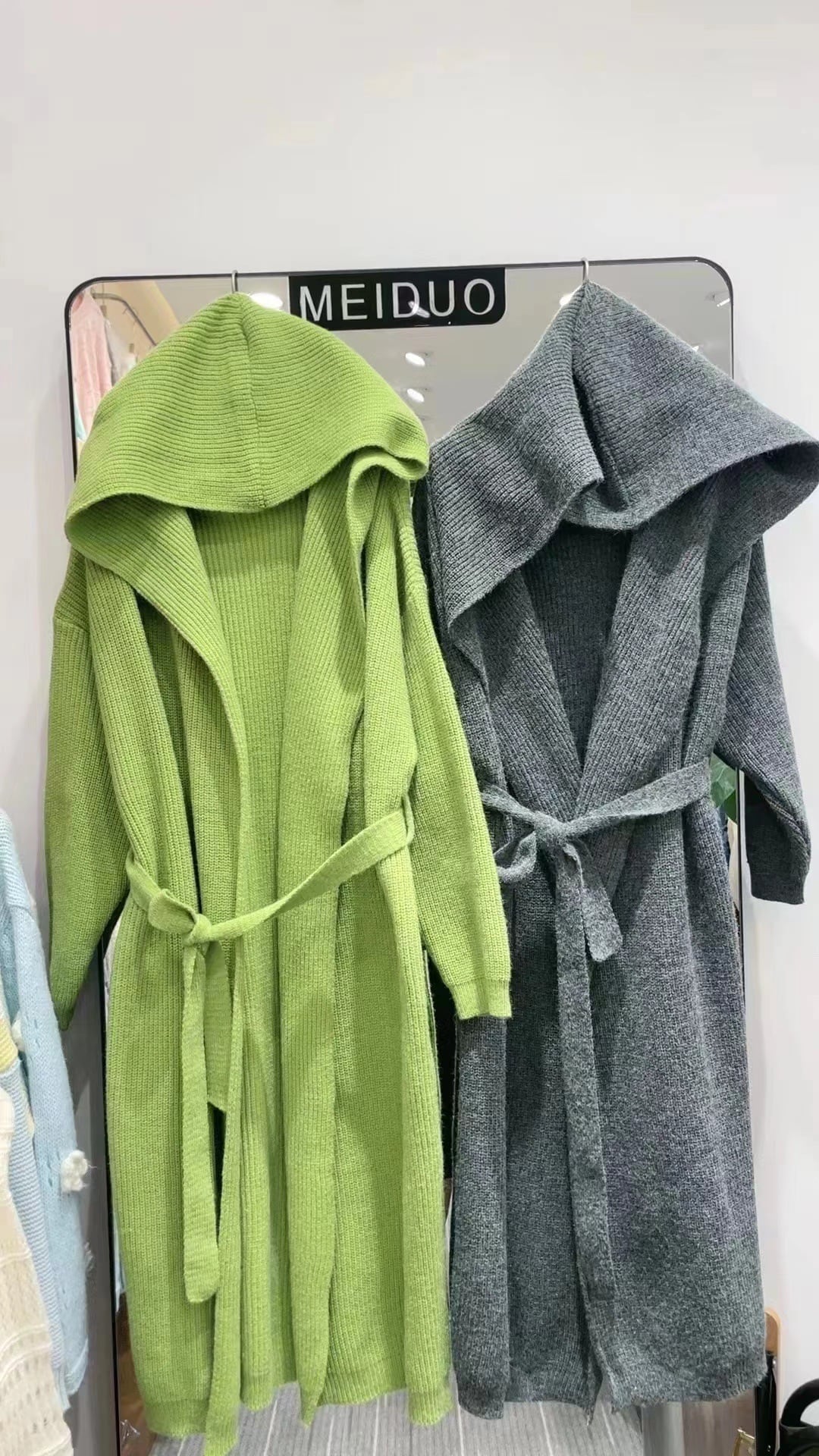 【outer】ロング丈ニットカーデ　M26717