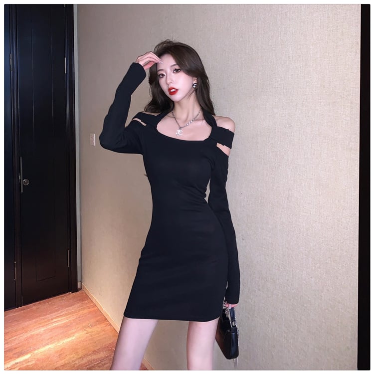 【dress】人気アイテム ! レディースデートワンピース着瘦せ　M17016