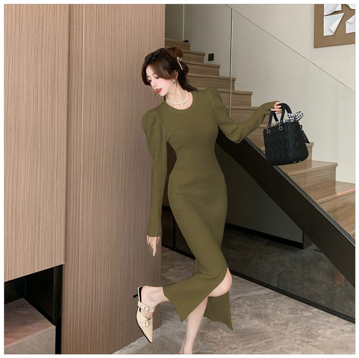 【dress】スリットワンピース　M18603