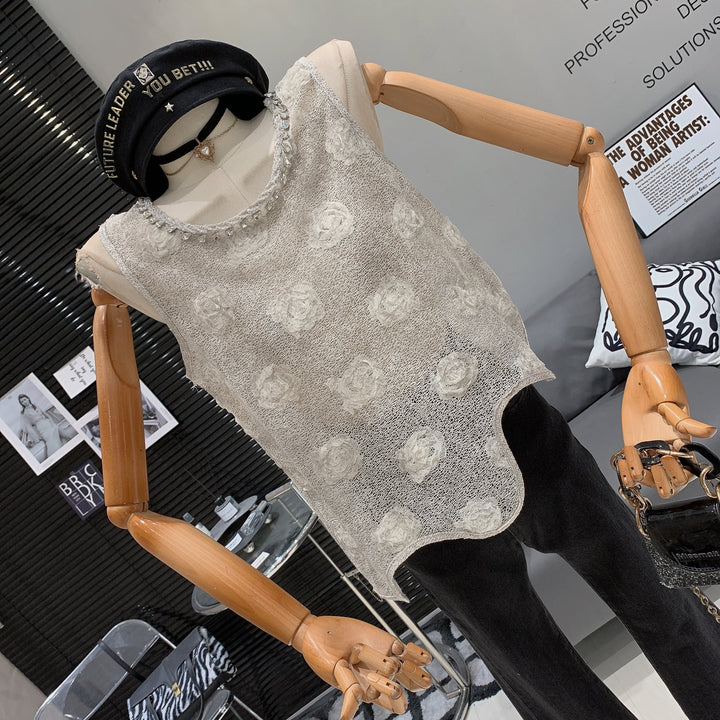 【tops】立体フラワートップス　M25025