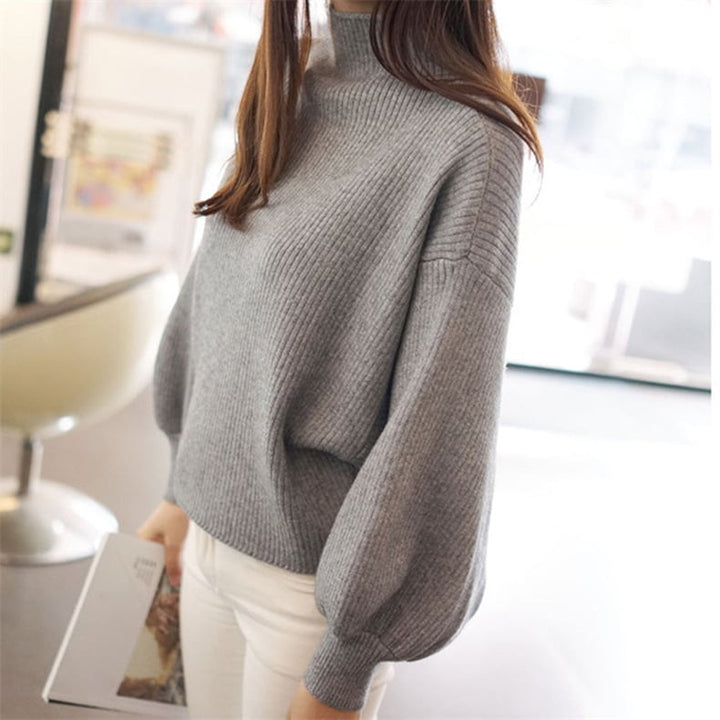 【tops】ランタンスリーブニットセーター　M17702