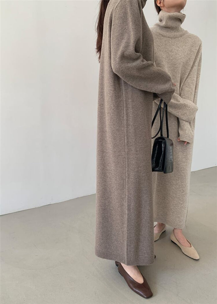 【dress】ロングニットワンピース　N2196
