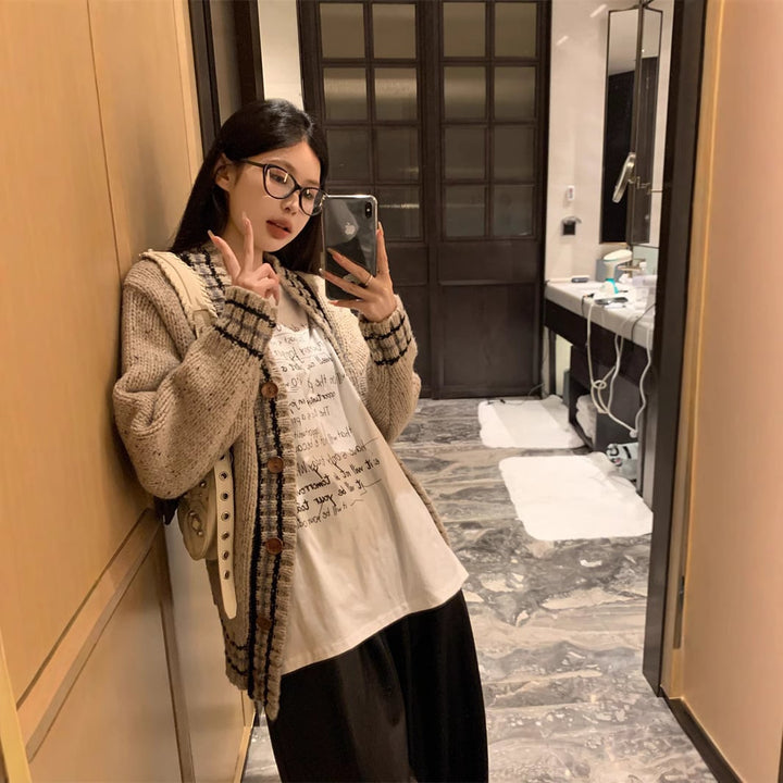 【outer】ニットカーデ　M28122