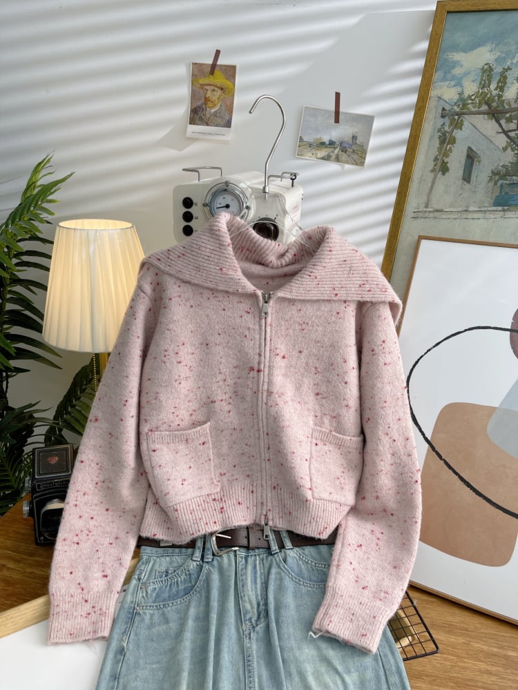 【outer】ニットカーデ　M25538