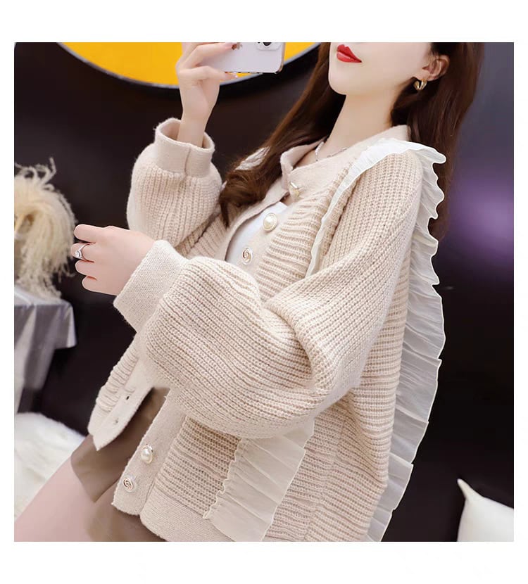 【dress】優しい雰囲気スウィート切り替えカーディガン　M17534
