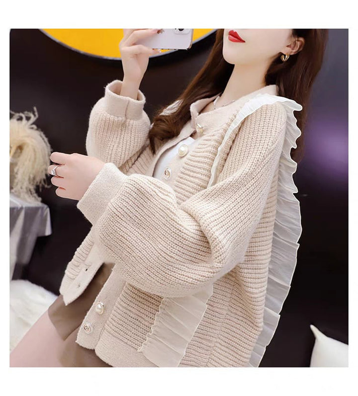 【dress】優しい雰囲気スウィート切り替えカーディガン　M17534
