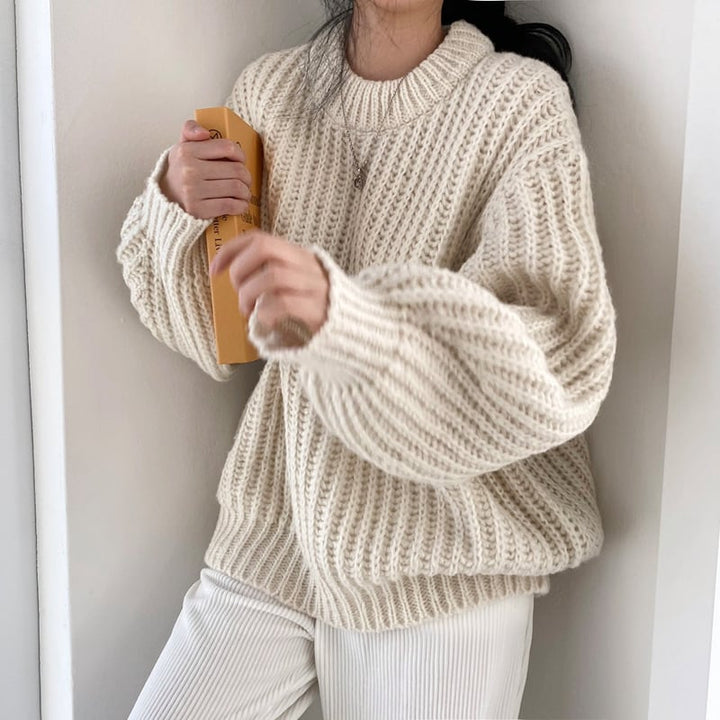【tops】クルーネックニットセーター　M26660