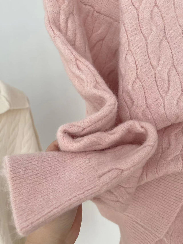 【set】ニットセーター×ショートパンツセット　M27019