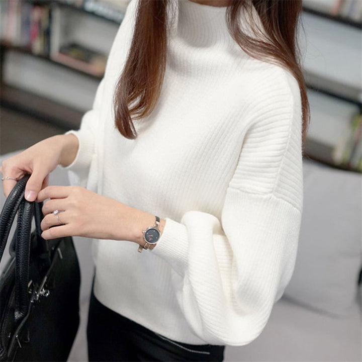 【tops】ランタンスリーブニットセーター　M17702