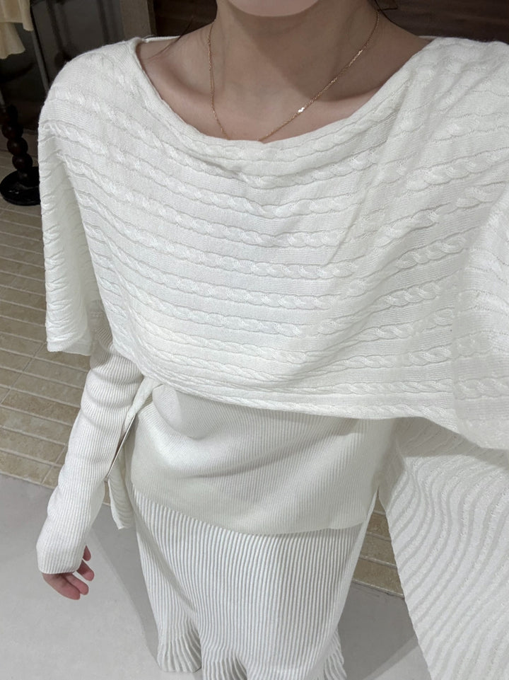 【tops】5色展開ニットトップス Q9135