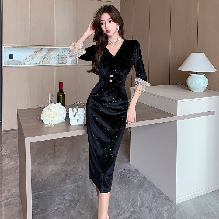【dress】キラキラデートワンピース　M26642